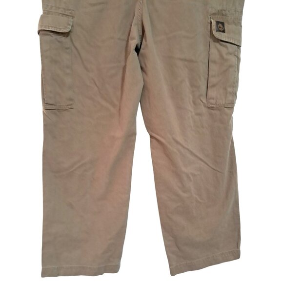Timberland Mens Organic Cotton Cargo Pants 36x30 Brown Durable Relaxed Fit - Picture 11 of 12